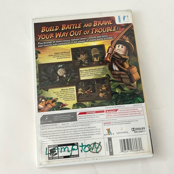 Wii Indiana Jones the original adventure. Lego game - Picture 3 of 4